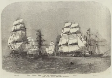 The Baltic Fleet leaving Spithead